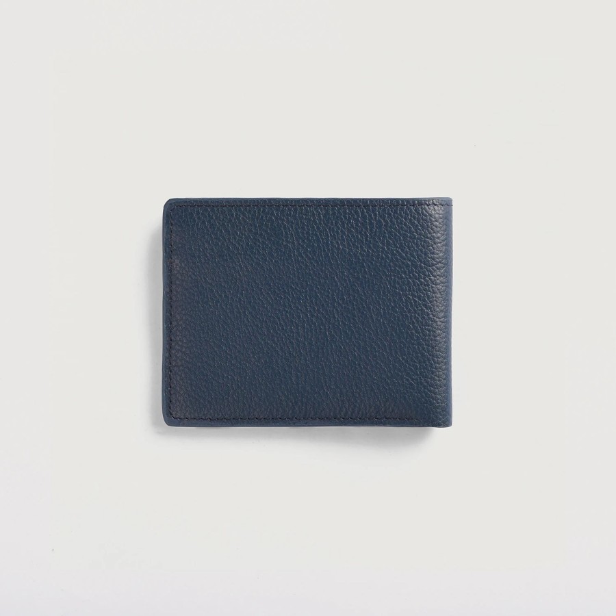 Men TheJacketMaker Gifts For Him | Voren Blue Leather Bi-Fold Wallet