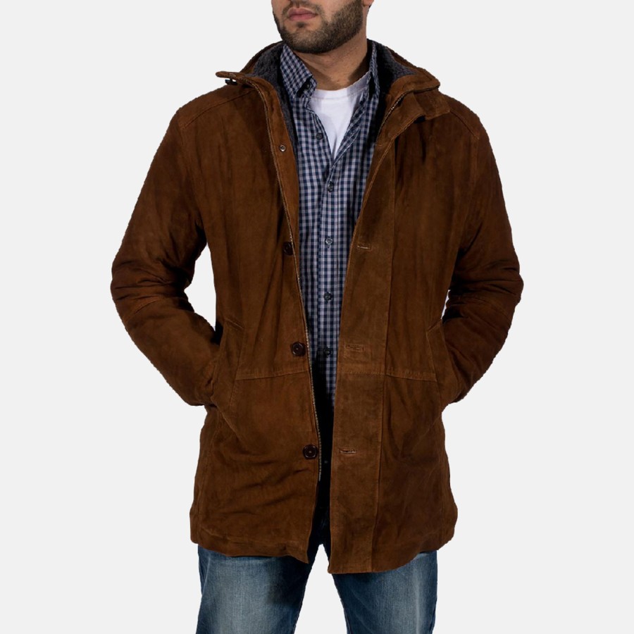 Men TheJacketMaker Gifts For Him | Sheriff Brown Suede Jacket