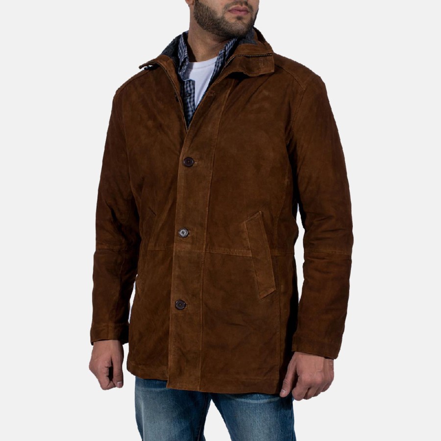 Men TheJacketMaker Gifts For Him | Sheriff Brown Suede Jacket