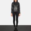 Women TheJacketMaker | Colette Black Leather Jacket