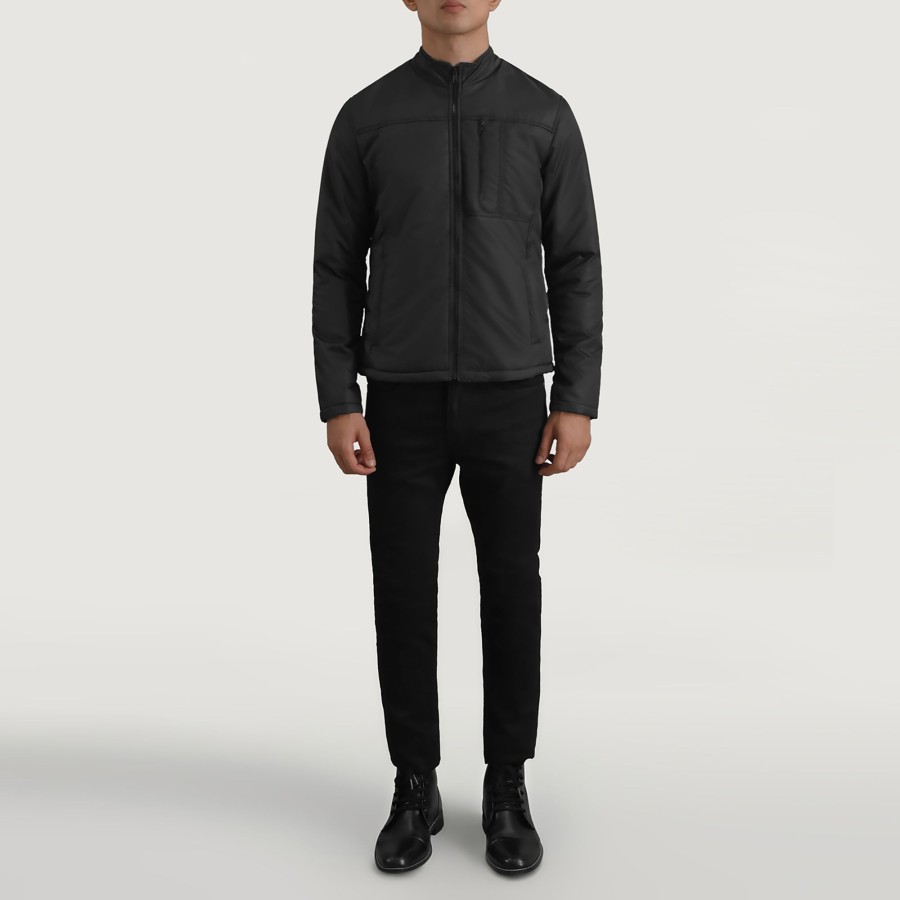 Men TheJacketMaker | Elliot Black Lightweight Jacket