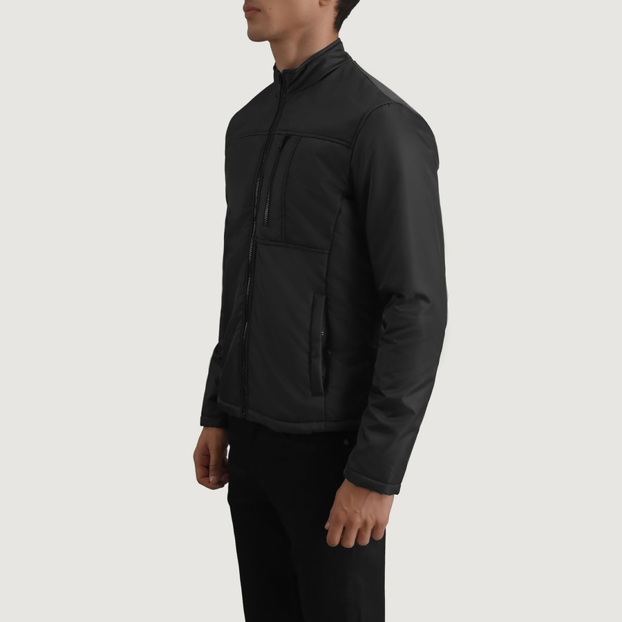 Men TheJacketMaker | Elliot Black Lightweight Jacket