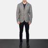 Men TheJacketMaker | Borges Grey Wool Blazer