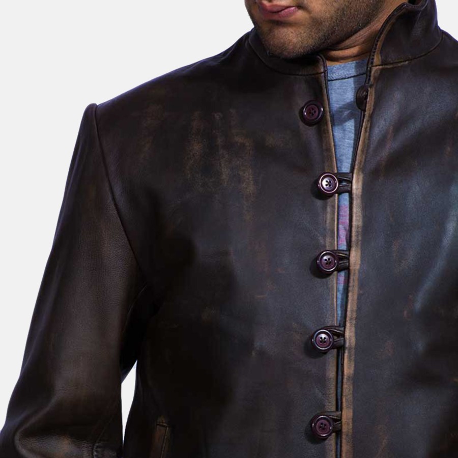 Men TheJacketMaker Gifts For Him | Drakeshire Brown Leather Jacket