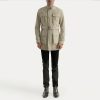 Men TheJacketMaker | Dolf Off-White Suede Jacket