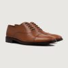 Men TheJacketMaker Dress Shoes | Professor Oxford Tan Leather Shoes