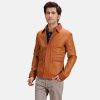 Men TheJacketMaker | Hubert Tan Brown Leather Jacket