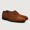 Men TheJacketMaker Dress Shoes | Greyson Brogues Oxford Brown Suede Leather Shoes