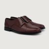 Men TheJacketMaker Dress Shoes | Attorney Derby Maroon Leather Shoes