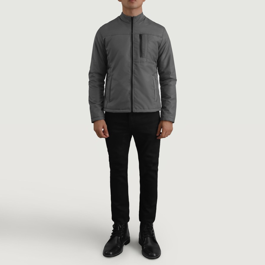 Men TheJacketMaker | Elliot Grey Lightweight Jacket