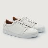 Men TheJacketMaker Leather Shoes | Carter Runn White Leather Sneakers