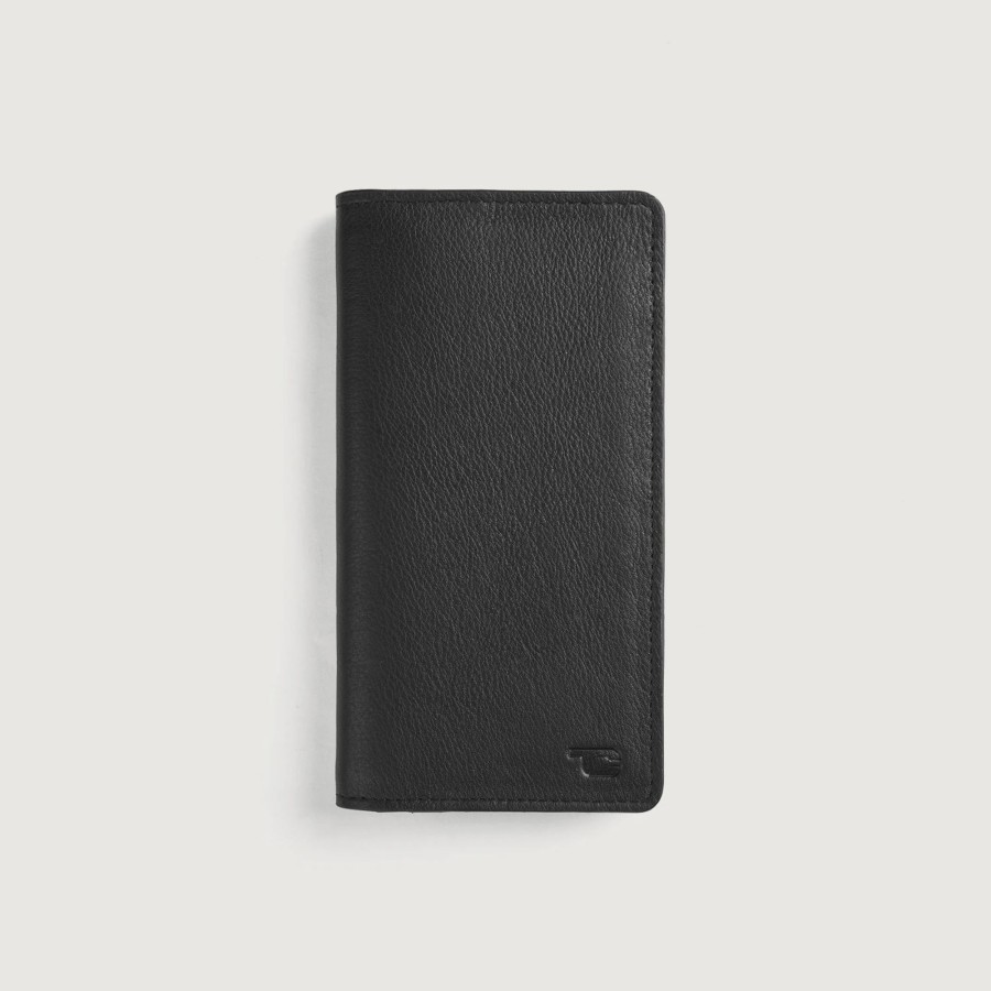 Men TheJacketMaker Gifts For Him | Cameron Black Leather Long Wallet