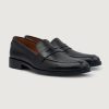 Men TheJacketMaker Casual Shoes | Baxton Black Leather Loafers