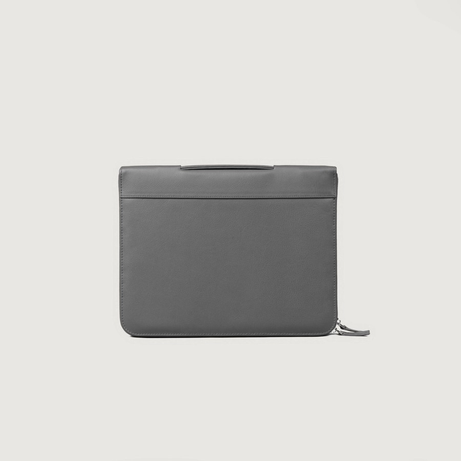 Men TheJacketMaker Gifts For Him | The Eclectic Grey Leather Folio Organizer