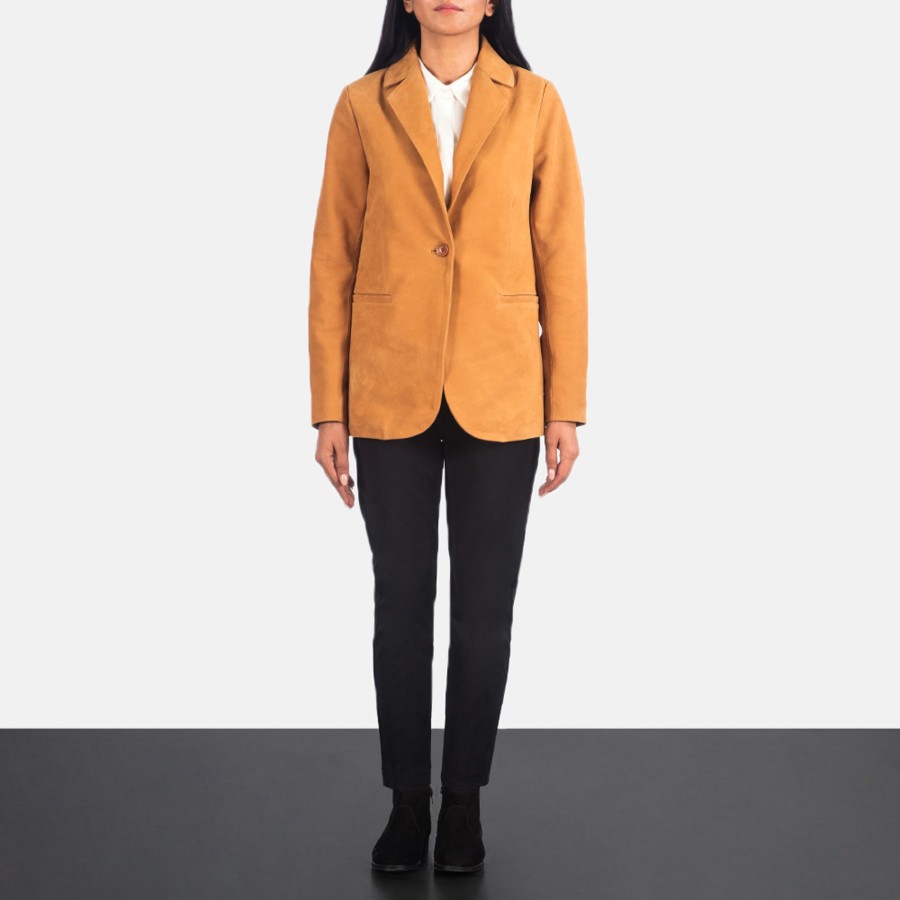 Women TheJacketMaker | Norma Brown Nubuck Blazer