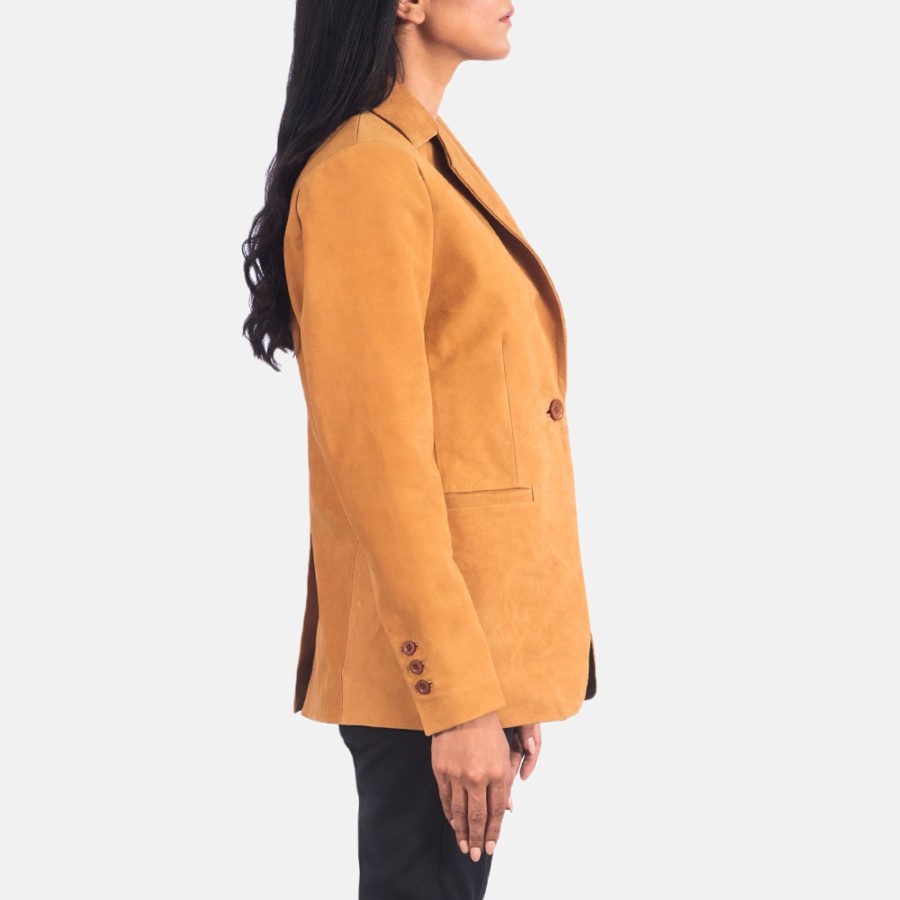 Women TheJacketMaker | Norma Brown Nubuck Blazer