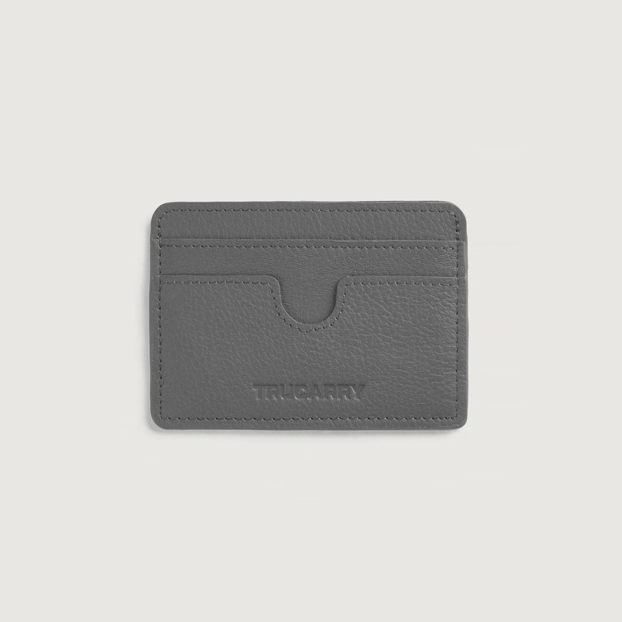 Men TheJacketMaker Leather Gifts | Karl Grey Leather Card Holder