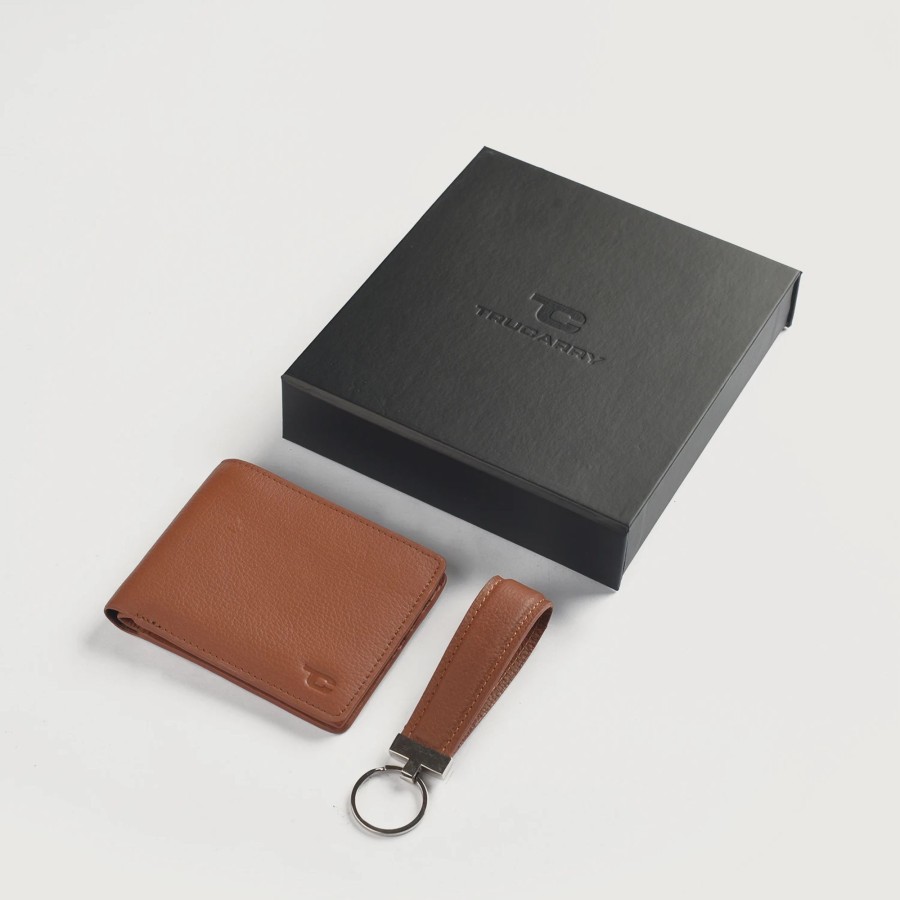 Men TheJacketMaker Leather Gifts | Marvin Brown Leather Gift Set