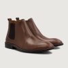 Men TheJacketMaker Leather Boots | Clarkson Chelsea Brown Leather Boots