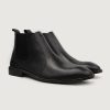 Men TheJacketMaker Leather Boots | Clarkson Chelsea Black Leather Boots