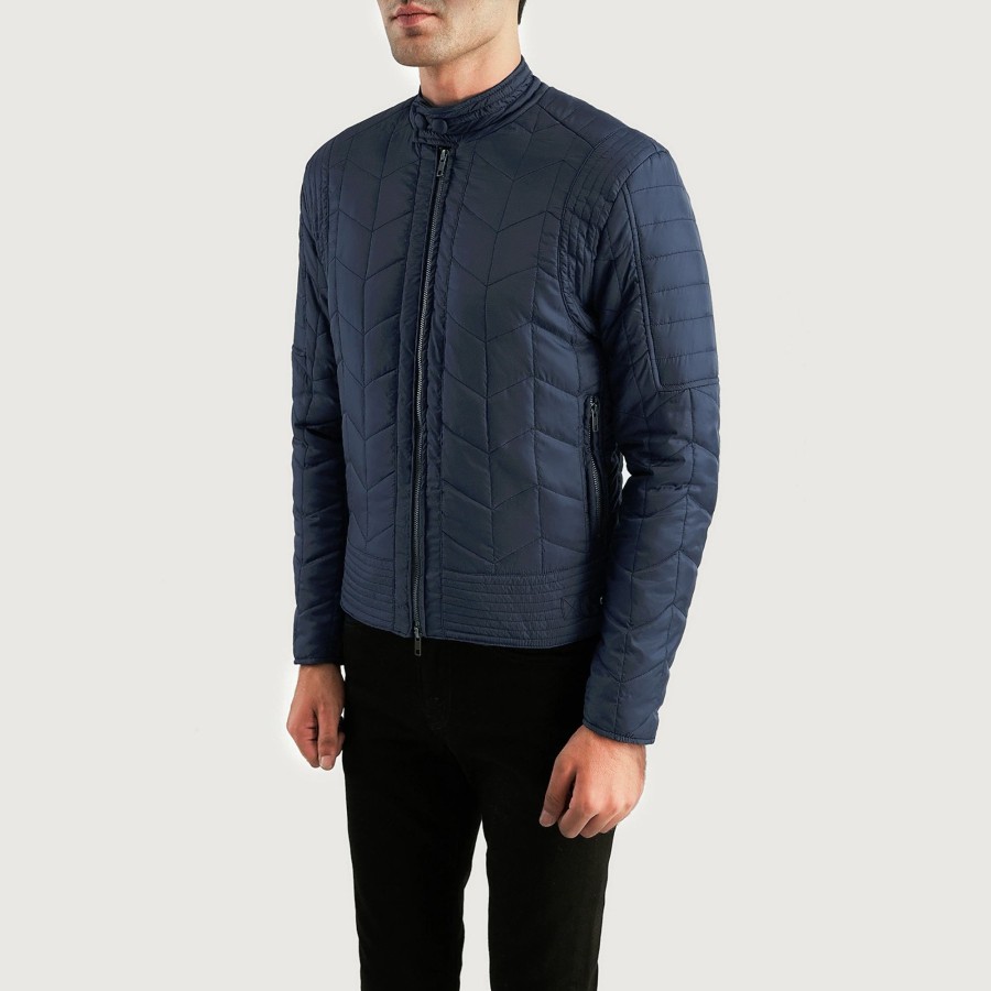 Men TheJacketMaker | Nyle Quilted Windbreaker Jacket