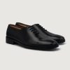 Men TheJacketMaker Dress Shoes | Director Wholecut Black Leather Shoes