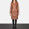 Women TheJacketMaker | Alice Brown Double Breasted Leather Coat