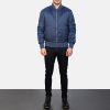 Men TheJacketMaker Gifts For Him | Zack Blue Bomber Jacket