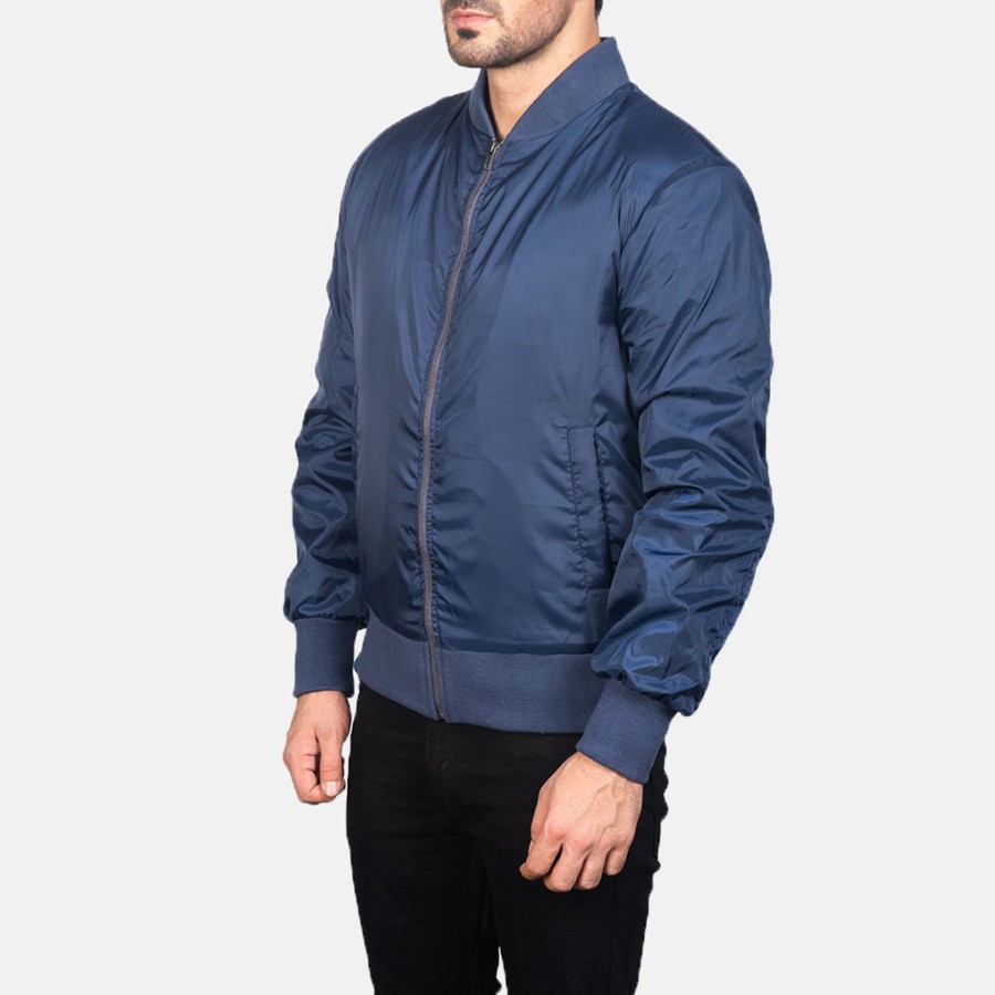 Men TheJacketMaker Gifts For Him | Zack Blue Bomber Jacket