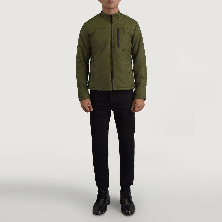 Men TheJacketMaker | Elliot Green Lightweight Jacket