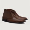 Men TheJacketMaker Leather Boots | Corry Chukka Brown Leather Boots