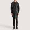 Men TheJacketMaker Gifts For Him | Don Long Black Leather Coat