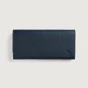 Men TheJacketMaker Leather Gifts | Taylor Blue Leather Continental Wallet