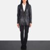 Women TheJacketMaker | Marilyn Black Leather Blazer