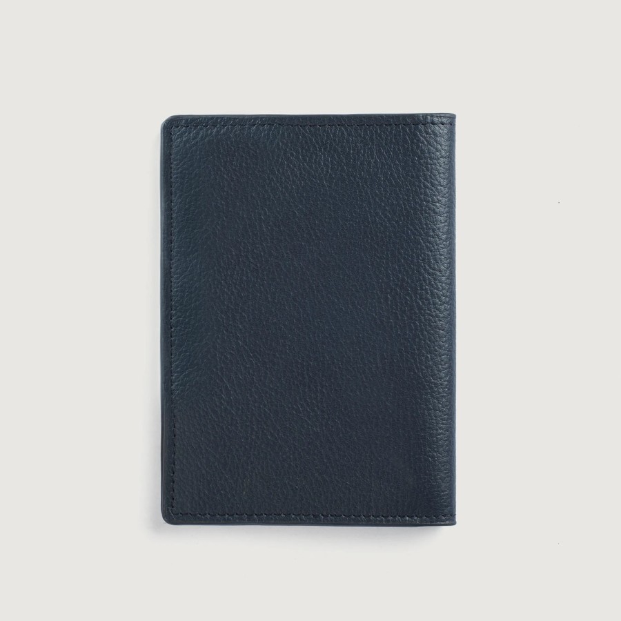 Men TheJacketMaker Gifts For Him | Bernardi Blue Leather Travel Wallet