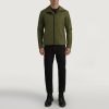 Men TheJacketMaker | Wesley Green Hooded Windbreaker Jacket