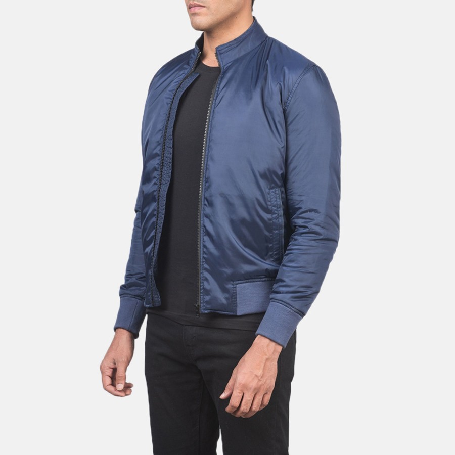 Men TheJacketMaker | Ramon Blue Bomber Jacket