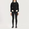 Women TheJacketMaker | Sasha A1 Black Suede Bomber Jacket